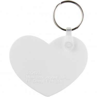 Logotrade advertising product picture of: Tait heart-shaped recycled keychain