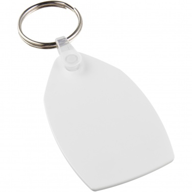 Logotrade promotional gift picture of: Tait rectangular-shaped recycled keychain