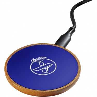 Logo trade promotional items picture of: SCX.design W13 10W wooden wireless charging station