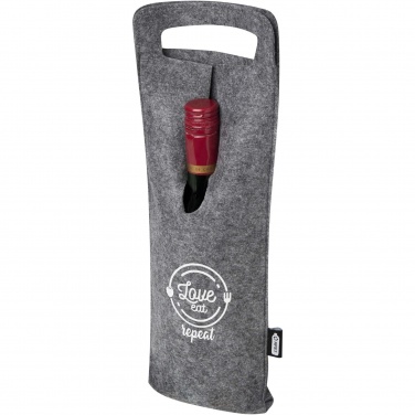 Logotrade corporate gift picture of: Felta 75 cl GRS recycled felt wine bag