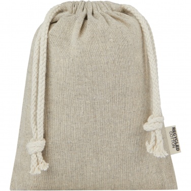 Logotrade advertising product image of: Pheebs 150 g/m² GRS recycled cotton gift bag small 0.5L
