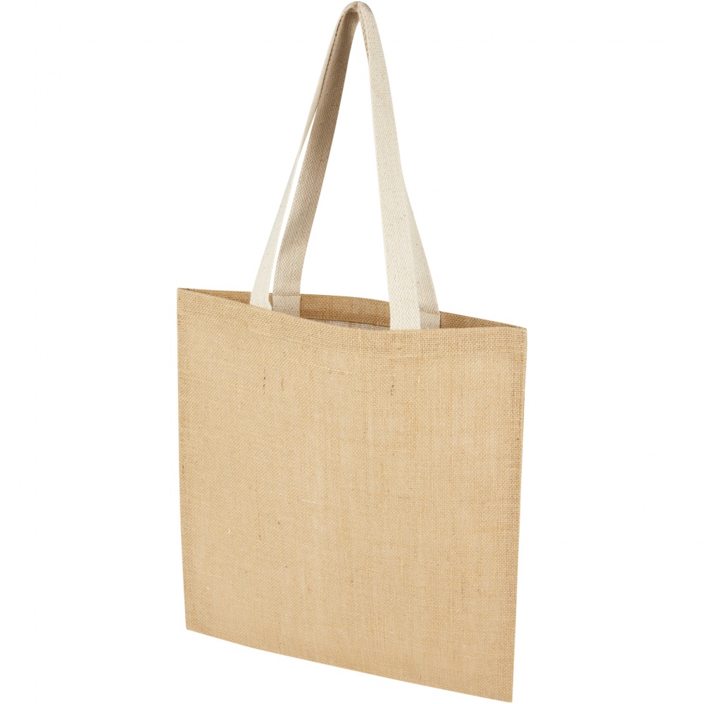 Logo trade promotional gifts image of: Juta 300 g/m² jute tote bag 7L