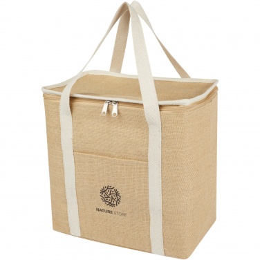 Logo trade promotional merchandise image of: Juta 300 g/m² jute cooler bag 19L