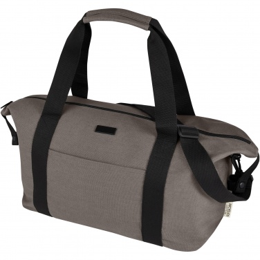 Logo trade promotional giveaways image of: Joey GRS recycled canvas sports duffel bag 25L