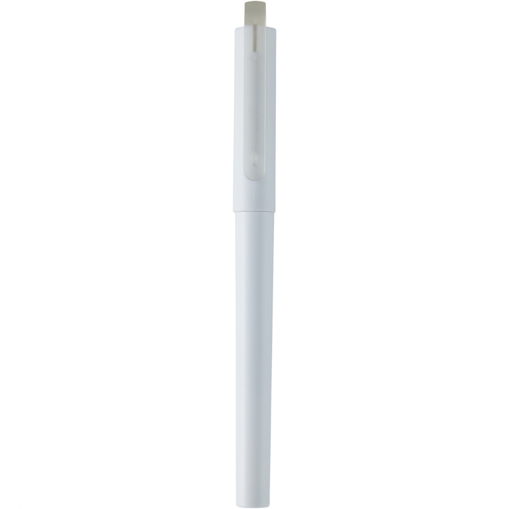 Logo trade advertising product photo of: Mauna recycled PET gel rollerball pen
