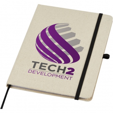 Logo trade business gift photo of: Tutico organic cotton hardcover notebook