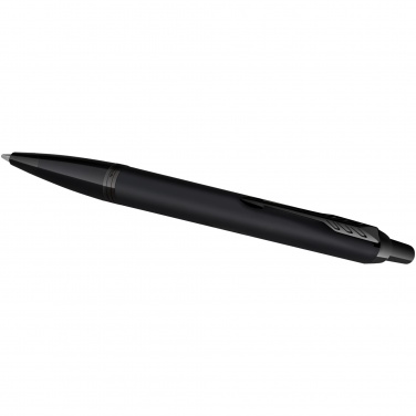 Logotrade promotional item image of: Parker IM achromatic ballpoint and rollerball pen set with gift box