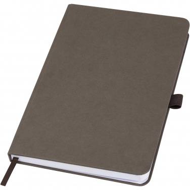 Logo trade promotional merchandise photo of: Fabianna crush paper hard cover notebook
