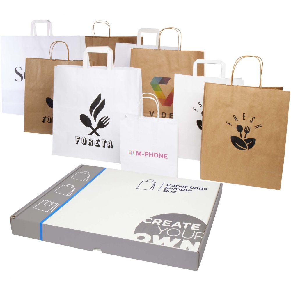 Logotrade business gift image of: Kraft paper bags sample box