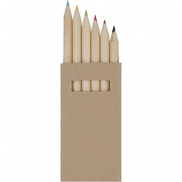 Logo trade advertising product photo of: Artemaa 6-piece pencil colouring set