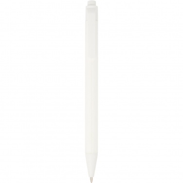 Logo trade promotional giveaways image of: Chartik monochromatic recycled paper ballpoint pen with matte finish
