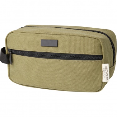 Logo trade business gift photo of: Joey GRS recycled canvas travel accessory pouch bag 3.5L