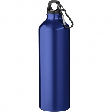 Logo trade promotional merchandise photo of: Oregon 770 ml RCS certified recycled aluminium water bottle with carabiner