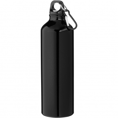 Logo trade promotional product photo of: Oregon 770 ml RCS certified recycled aluminium water bottle with carabiner