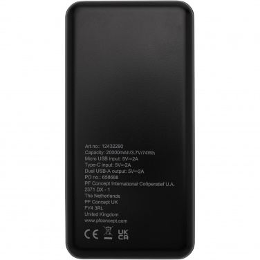 Logo trade corporate gifts picture of: Loop 20.000 mAh recycled plastic power bank 