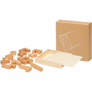 Logo trade promotional products image of: Bark wooden puzzle