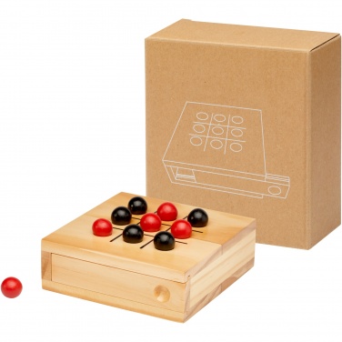 Logo trade corporate gifts image of: Strobus wooden tic-tac-toe game
