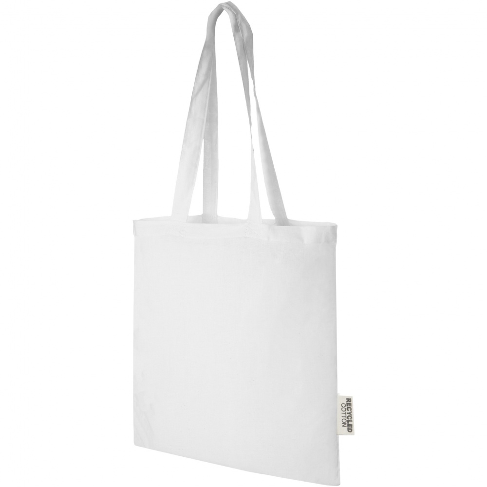 Logo trade corporate gift photo of: Madras 140 g/m2 GRS recycled cotton tote bag 7L