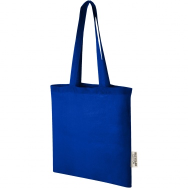 Logotrade advertising product image of: Madras 140 g/m2 GRS recycled cotton tote bag 7L