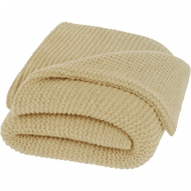 Logo trade promotional giveaways image of: Suzy 150 x 120 cm GRS polyester knitted blanket
