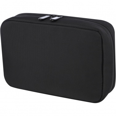 Logo trade promotional products image of: Rise GRS recycled organiser pouch  