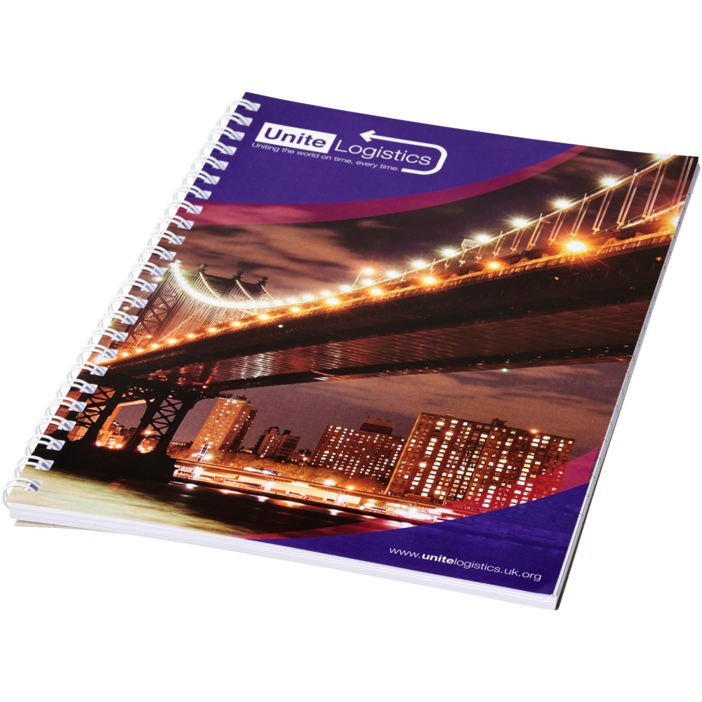 Logotrade promotional item image of: Desk-Mate® A5 spiral notebook with printed back cover