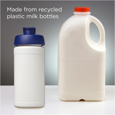 Logo trade promotional items picture of: Baseline 500 ml recycled sport bottle with flip lid