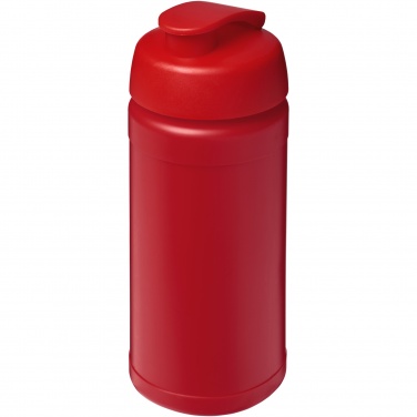 Logo trade promotional giveaways picture of: Baseline 500 ml recycled sport bottle with flip lid