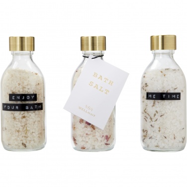 Logotrade advertising products photo of: Wellmark Just Relax 3-piece 200 ml bath salt gift set