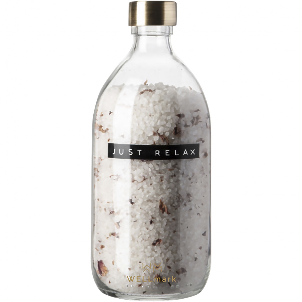 Logo trade business gift photo of: Wellmark Just Relax 500 ml bath salt - roses fragrance