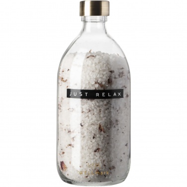 Logo trade promotional merchandise photo of: Wellmark Just Relax 500 ml bath salt - roses fragrance