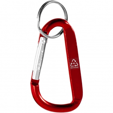 Logotrade promotional merchandise photo of: Timor RCS recycled aluminium carabiner keychain