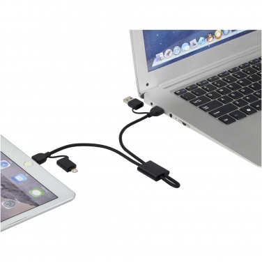 Logotrade promotional merchandise image of: Connect 6-in-1 RCS recycled aluminium 45W quick charge & data transfer cable