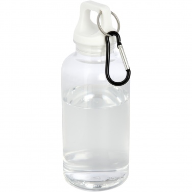 Logotrade promotional products photo of: Oregon 400 ml RCS certified recycled plastic water bottle with carabiner