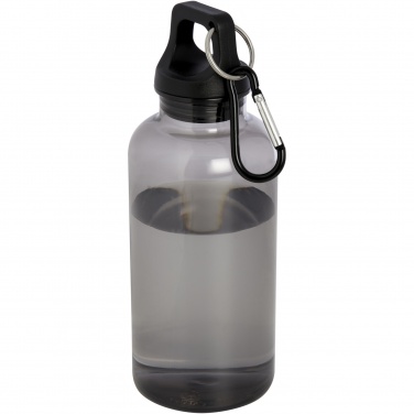 Logotrade advertising products photo of: Oregon 400 ml RCS certified recycled plastic water bottle with carabiner