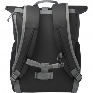 Logo trade promotional merchandise picture of: Aqua 15" GRS recycled water resistant roll-top bike bag 20L