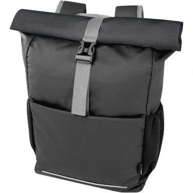 Logotrade advertising product image of: Aqua 15" GRS recycled water resistant roll-top bike bag 20L