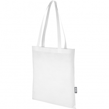 Logo trade promotional giveaways image of: Zeus GRS recycled non-woven convention tote bag 6L