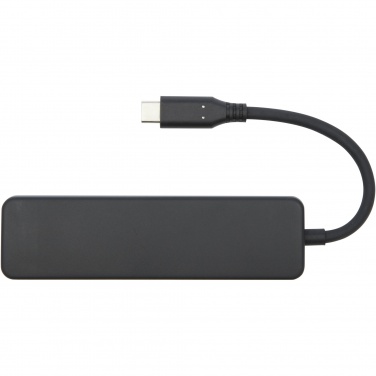Logo trade promotional gifts image of: Loop RCS recycled plastic multimedia adapter USB 2.0-3.0 with HDMI port