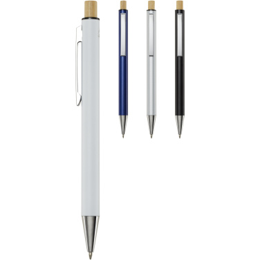 Logotrade promotional gift image of: Cyrus recycled aluminium ballpoint pen (black ink)