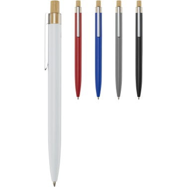 Logo trade corporate gifts picture of: Nooshin recycled aluminium ballpoint pen (black ink)