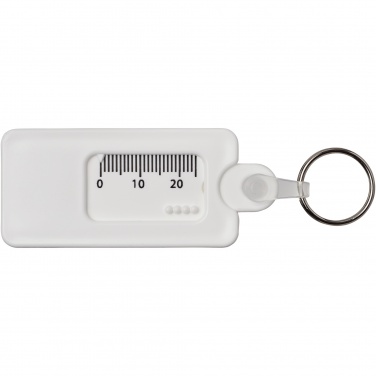 Logo trade promotional merchandise picture of: Kym recycled tyre tread check keychain