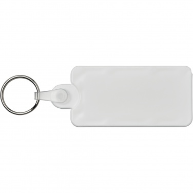 Logo trade business gift photo of: Kym recycled tyre tread check keychain