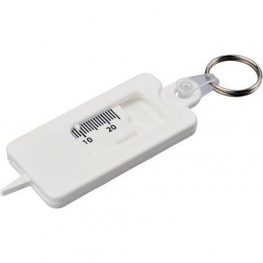 Logotrade promotional merchandise picture of: Kym recycled tyre tread check keychain