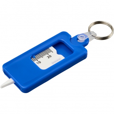 Logo trade promotional merchandise image of: Kym recycled tyre tread check keychain