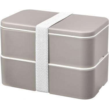 Logo trade corporate gifts image of: MIYO Renew double layer lunch box