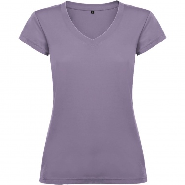 Logo trade corporate gifts picture of: Victoria short sleeve women's v-neck t-shirt