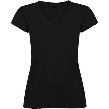 Logo trade promotional merchandise picture of: Victoria short sleeve women's v-neck t-shirt