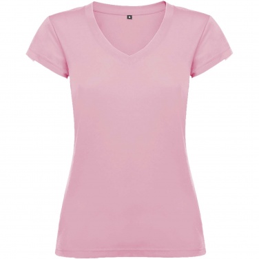 Logo trade business gifts image of: Victoria short sleeve women's v-neck t-shirt