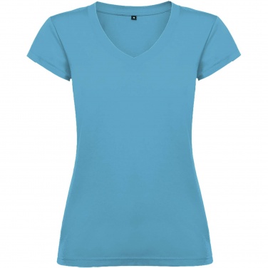 Logo trade promotional giveaways image of: Victoria short sleeve women's v-neck t-shirt